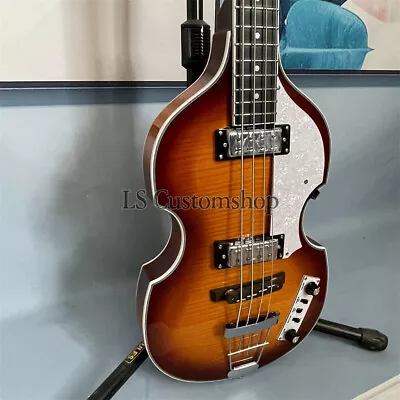 Violin Bass Hollow Body Sunburst Electric Bass Guitar 4 String Paul McCartney • $198.37