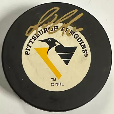 Mario Lemieux Autographed Pittsburgh Penguins Hockey Puck BAS HOF • $169.99