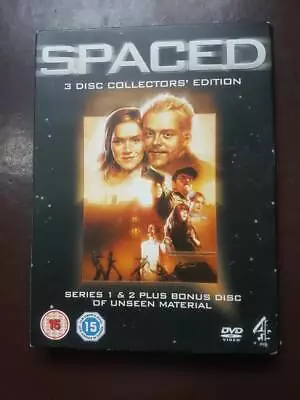 SPACED - 3 DISC Collectors Edition Series 1&2 2004 Simon Pegg D1/2/3 Near MINT! • £5.99
