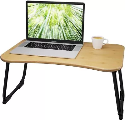 Multifunctional Lap Desk Breakfast Serving Bed Tray With Foldable Legs Sofa Tray • £11.04