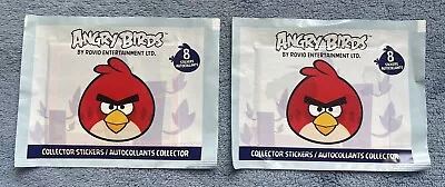 $2 • Buy ANGRY BIRDS Lot Of 2 Brand New Sealed Sticker Packs Gift Idea