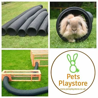 £10.99 • Buy Pet Rabbit, Guinea Pig , Flexible 6 Inch & 8 Inch Diameter Runaround Play Tunnel