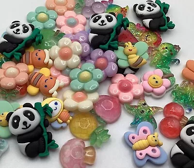 £2.99 • Buy Craft Charms SANRIO KAWAII ANIMALS FOOD FLOWER DIY Flat Back CABOCHON RESIN
