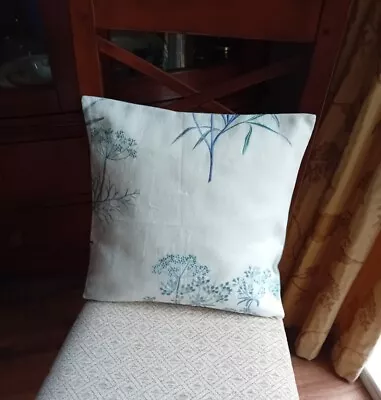 1 16 X16 White Blue Embroiderd Country Style Cushion  Cover  • £10.90