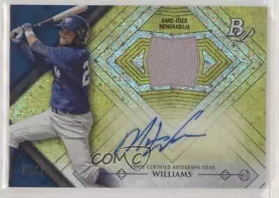 2014 Bowman Platinum Relics Canary Diamond Refractor /15 Mason Williams Auto • $17.49