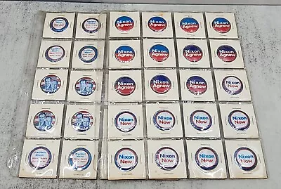 Vintage Richard Nixon Agnew Presidential Campaign Button Pin Pinback Lot (40) • $100