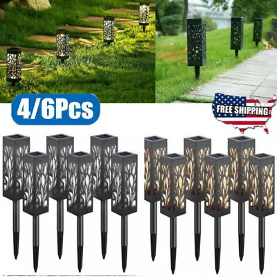 4/6 Pack Waterproof Solar Pathway Lights Outdoor LED Solar Powered Garden Lights • $18.89