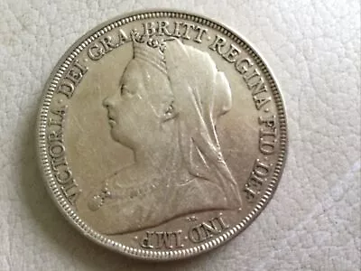 Queen Victoria Silver Crown Coin 1896 • $37.24