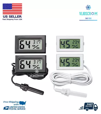 Mini LCD Digital Thermometer Hygrometer Aquarium Humidity Meter Gauge Fahrenheit • $9.99