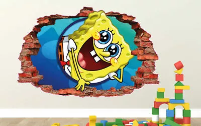 £74.97 • Buy SpongeBob Funny Wall Decals Stickers Mural Home Decor For Bedroom Art ORI34