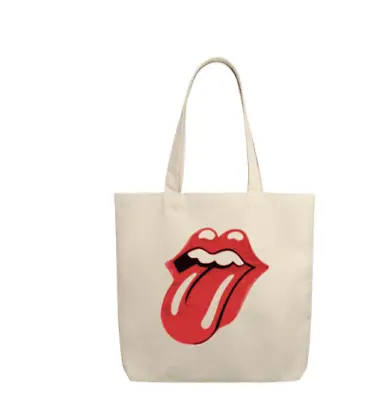 1 Rolling Stones Mouth Tote Bag   Mick Jagger Keith Richards Ronnie Wood Music • $16.99