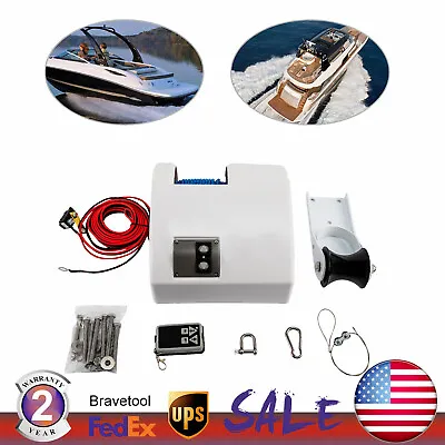 12V Boat Electric Windlass Anchor Winch W/ Wireless Remote Marine Saltwater USA • $178.01