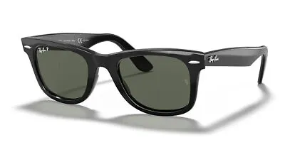 Ray Ban Original Wayfarer Classic Polarized Green Sunglasses RB2140 901/58 50 • $132.79