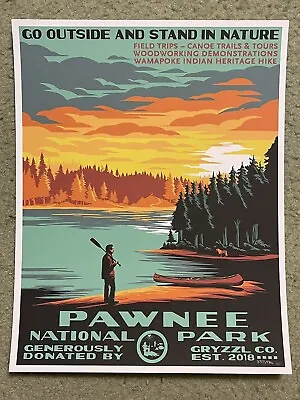 Pawnee Parks And Recreation Ron Swanson Tv Art Print Poster Mondo Mark Englert • $249.99