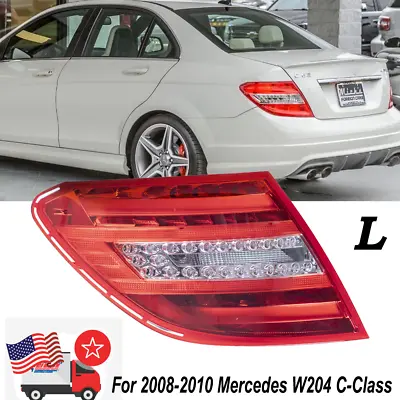 Left Side Tail Light New Fit 2008-2010 Mercedes-Benz C CLASS W204 C350 C63 C300 • $93.23