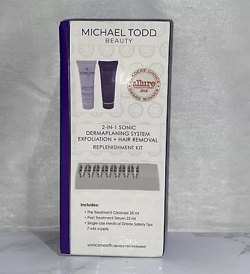Michael Todd Beauty 2 In 1 Sonic Dermaplaning System Replenishment Kit • $31.50