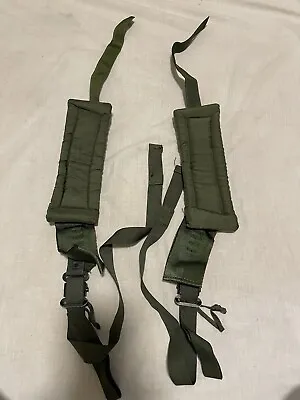 Genuine US GI Vietnam Era LC-1 Right&Left Shoulder Straps For OD Alice Pack • $39