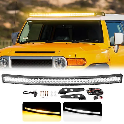 For 07-14 Toyota FJ Cruiser Amber/White Strobe 52'' Light Bar Roof Mounting Kit • $159.99