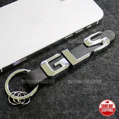 Mercedes-Benz GLS 3D Letter Logo Leather Car Home Keychain Ring Gift AMG Sport • $12.99