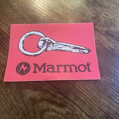 Marmot Pink Key Tool Outdoor Clothing Climbing Hiking Sticker/Decal Approx 5” • $4.50