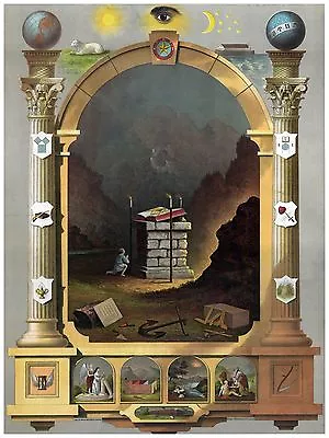 Decorative Poster.Interior Wall Art Design.Decor Art.Masonic Lodge.4169 • $21