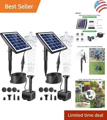 Easy DIY Outdoor Solar Fountain Pump Kit - Bird Bath Ponds Garden Fish Tank • $69.99