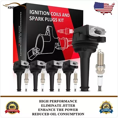 5 Ignition Coil & Spark Plug Kits For Volvo S40 S60 V70 2.5L L5 2006 2007 2008 • $63.99