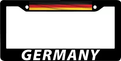 GERMANY GERMAN BERLIN DEUTSCHLAND HAMBURG MUNICH Black License Plate Frame NEW • $8.50