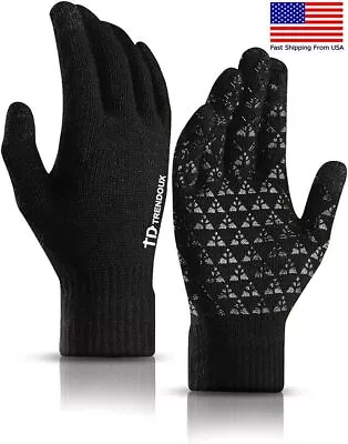 Winter Gloves- Upgraded Touch Screen Cold Weather Thermal Warm Knit Glove • $4.99
