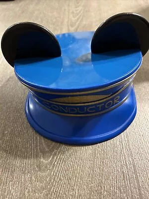 Vtg Disney Mickey Mouse Ears Train Conductor Hard Hat Costume • $12.99