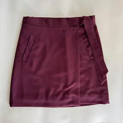 J.CREW Womens Short Skirt Size 2 Burgundy Red • $14