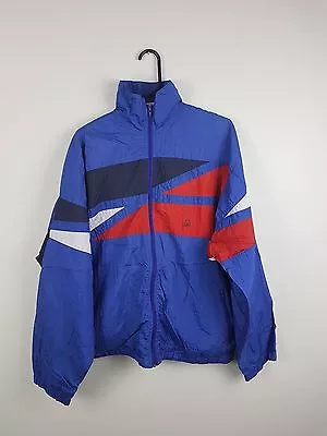 Active Vtg 90s Colourful Athletic Sports Shellsuit Jacket Tracksuit Top Coat L • £10.99