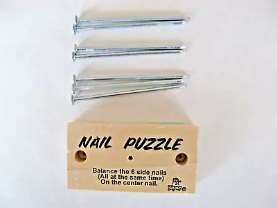 Wooden Nail Balancing Puzzle Game • $13.99