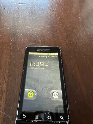 Motorola Droid A855 - Black ( Verizon ) And Charging Base.  Still Works! • $31.50