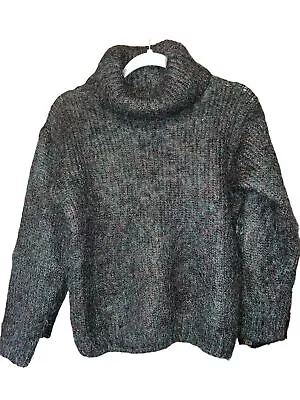 Vintage 1980’s Cassidy Mohair Blend Cowl Neck Sweater • $29