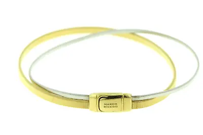 Marco Bicego 18k Yellow & White Gold 2 Row Masai Bracelet • $1850