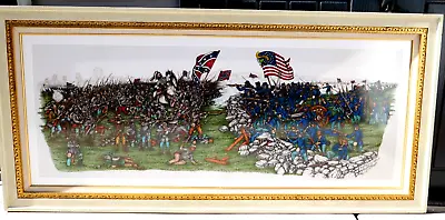 BIG 67 X 32 Original Painting- Battle For Gettysburg Civil War By Hugh Hobbs III • $2500