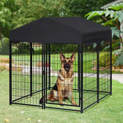 Easy Access XXL Door Metal Dog Playpen Heavy Dog Crates Cage Pet Kennel Outdoor • $179.90
