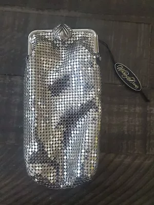 Whiting & Davis Silver Mesh Cigarette Coin Eyeglass Cigarette Lock Case Vintage • $34.99