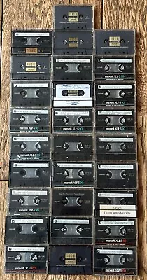 28 Used Maxell XLII-S Cassette Tapes 4 X 100 Min 16 X 90 8 X 60 Made In Japan • $68.49