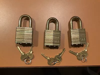 3 Master Lock DG Padlocks. US SET. Keyed Differently • $17.99