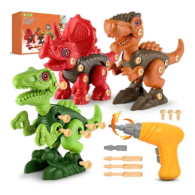 Assemble Dinosaur Toy For 4+ Years Old Kids Take Apart Dinosaur Toy With .t` • $34.29