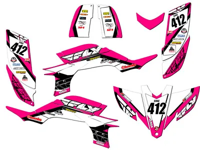 2003-2013 (Steel Frame Carb Model) YFZ 450 13 FLY Pink Senge Graphics Kit Com... • $164.99