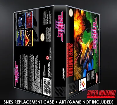 SNES Horizontal Case & Replacement Box Art - G's - No Game -  Super Nintendo • $14.95