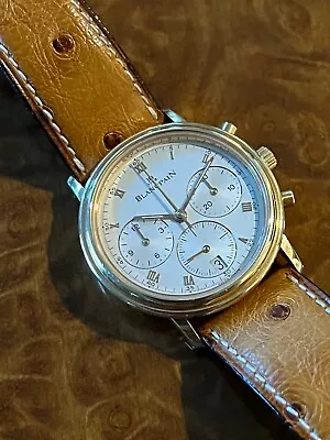 Vintage Blancpain Villeret Chronograph | Solid Rose Gold | Series 1185 | No. 20 • $7155