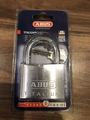 ABUS Padlock 60mm Titalium 64TI Series Carded - ABU64TI60C • £18