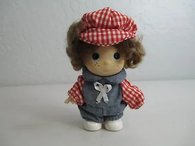 Vintage Munecas Geli Doll Plaid Hat Mexico Made 5  • $7.49