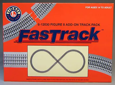 LIONEL FASTRACK LOT FIGURE 8 TRACK PACK ADD ON 3 Rail Layout Train Fast 6-12030 • $69.84