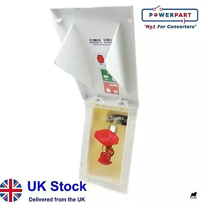 External Gas BBQ Outlet TND Flush Fit White Caravan Motorhome VW Camper PO683 • £41.94