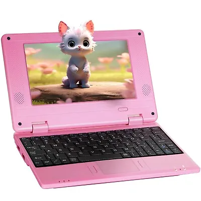 Laptop Computer 7'' Quad Core Android 12.0 2GB RAM 32GB ROM Netbook For Kid Pink • $99